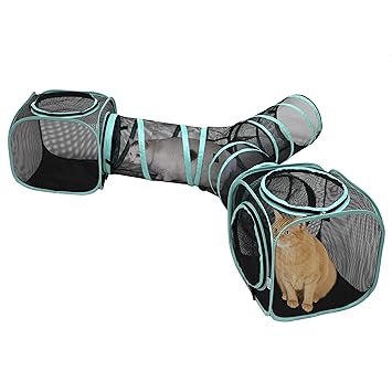 Kitty City Claw Indoor and Outdoor Mega Kit Cat Furniture, Cat Sleeper, Outdoor Kennel, 5523C, Black, (CM-10175)