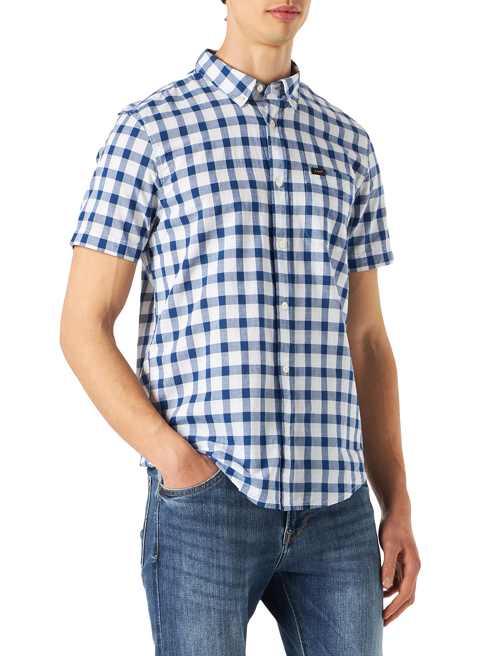 Men's Lee Button Down Ss Shirt