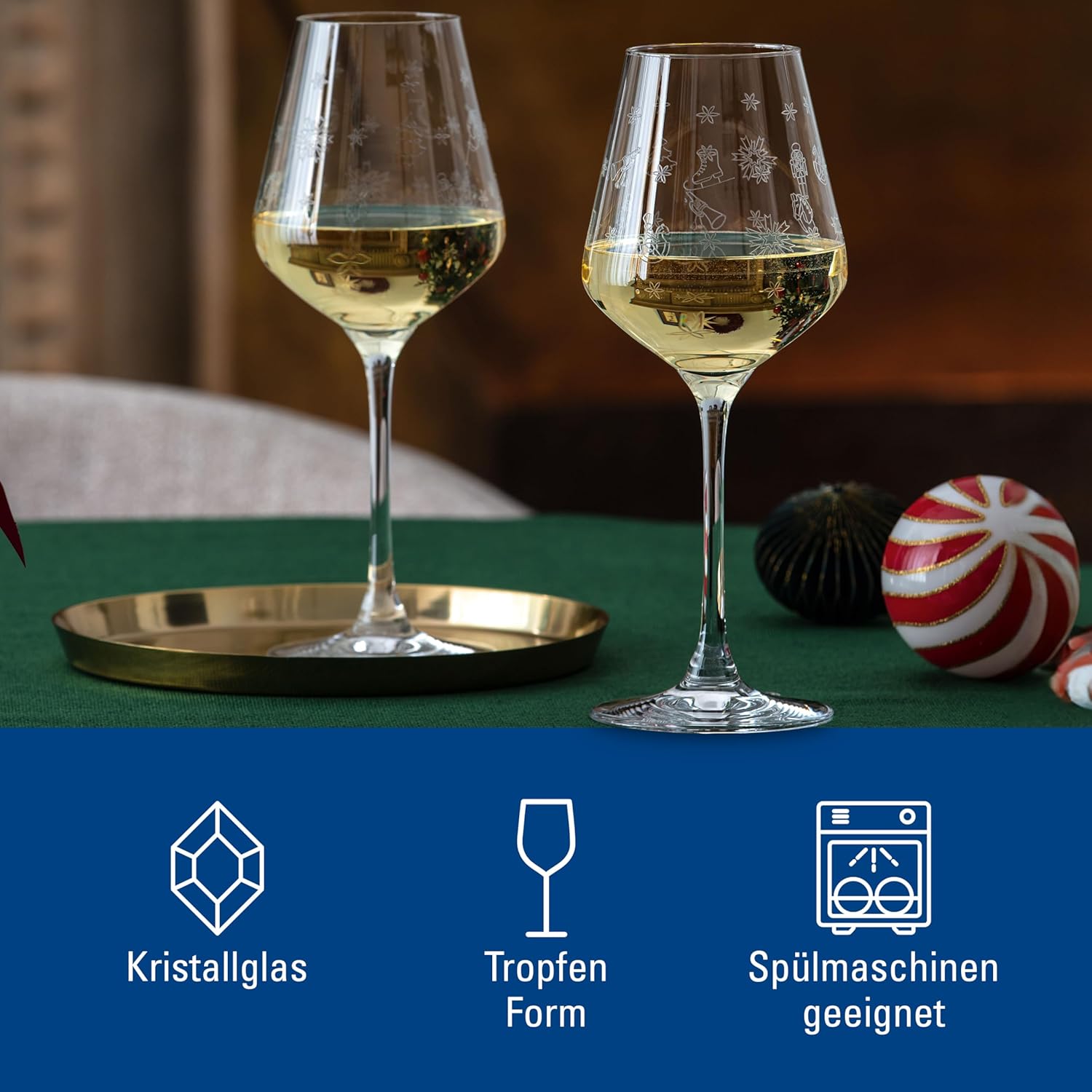 Villeroy & Boch Delight Stems White Wine Glass, Set of 2, 13oz