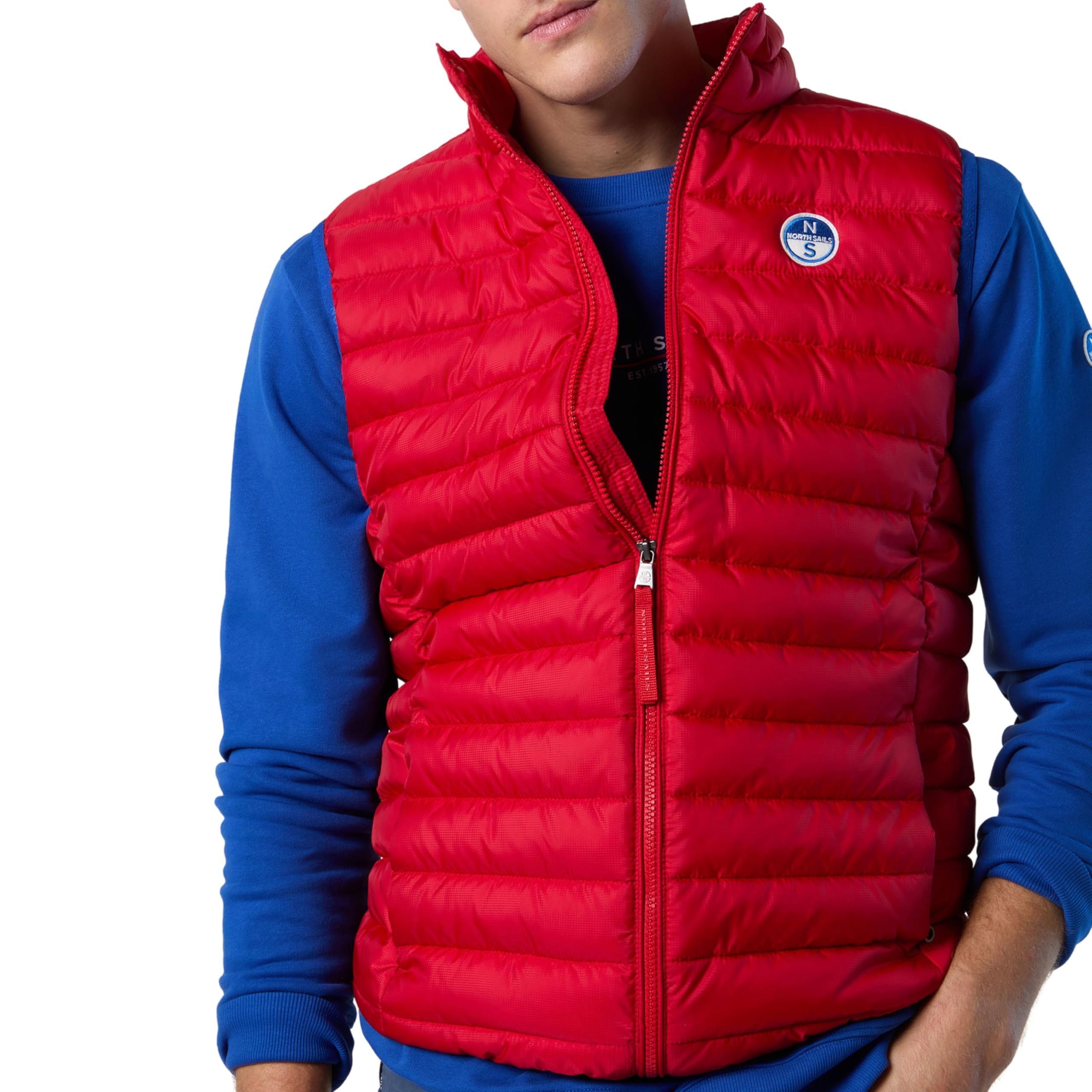 NORTH SAILS Smanicato Crozet Vest Gilet Sportivo Uomo Sintetico Rosso