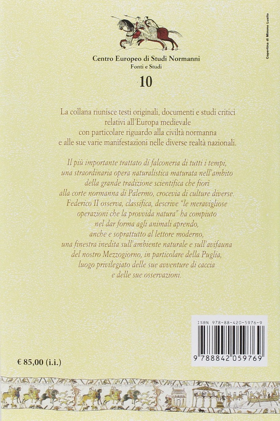 De arte venandi cum avibus. Testo latino a fronte