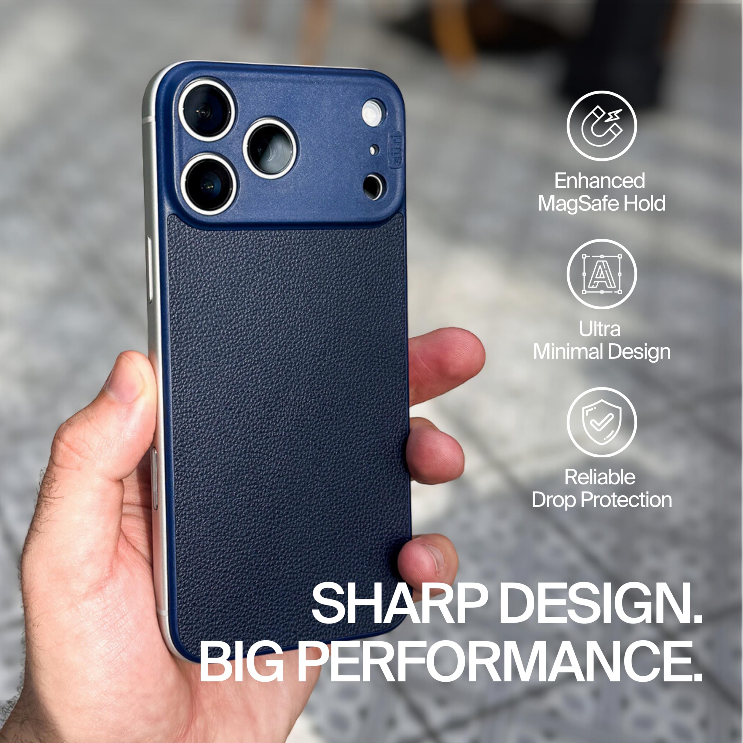 Suti PhoneBack Magnetic Slim Case for iPhone 15 Pro Max – MagSafe