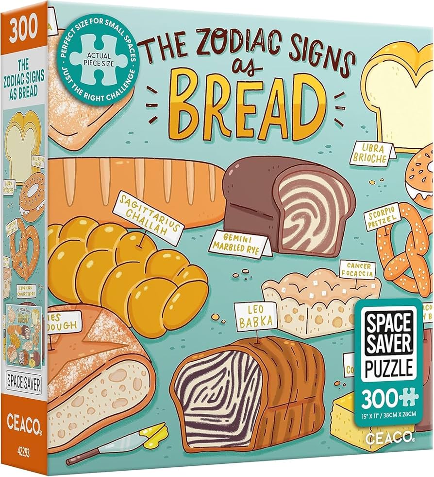 Amazon.com: Ceaco – Bread Zodiac - 300 Piece Jigsaw Space Saver
