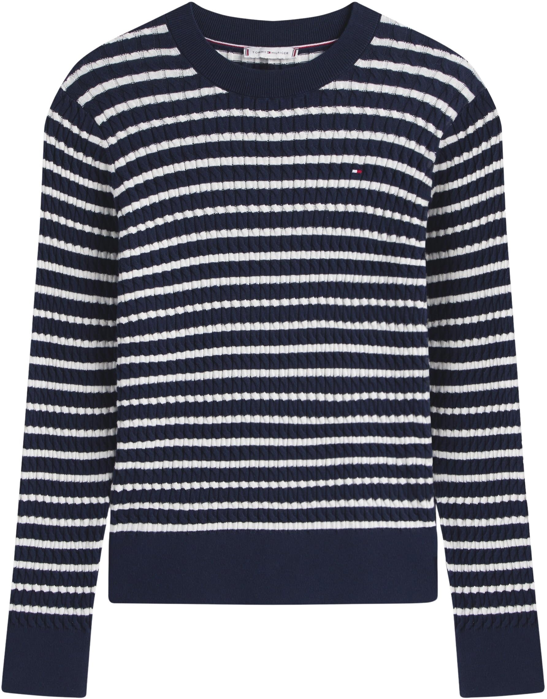 Tommy Hilfiger Damen Pullover Cable Fine Zopfstrick