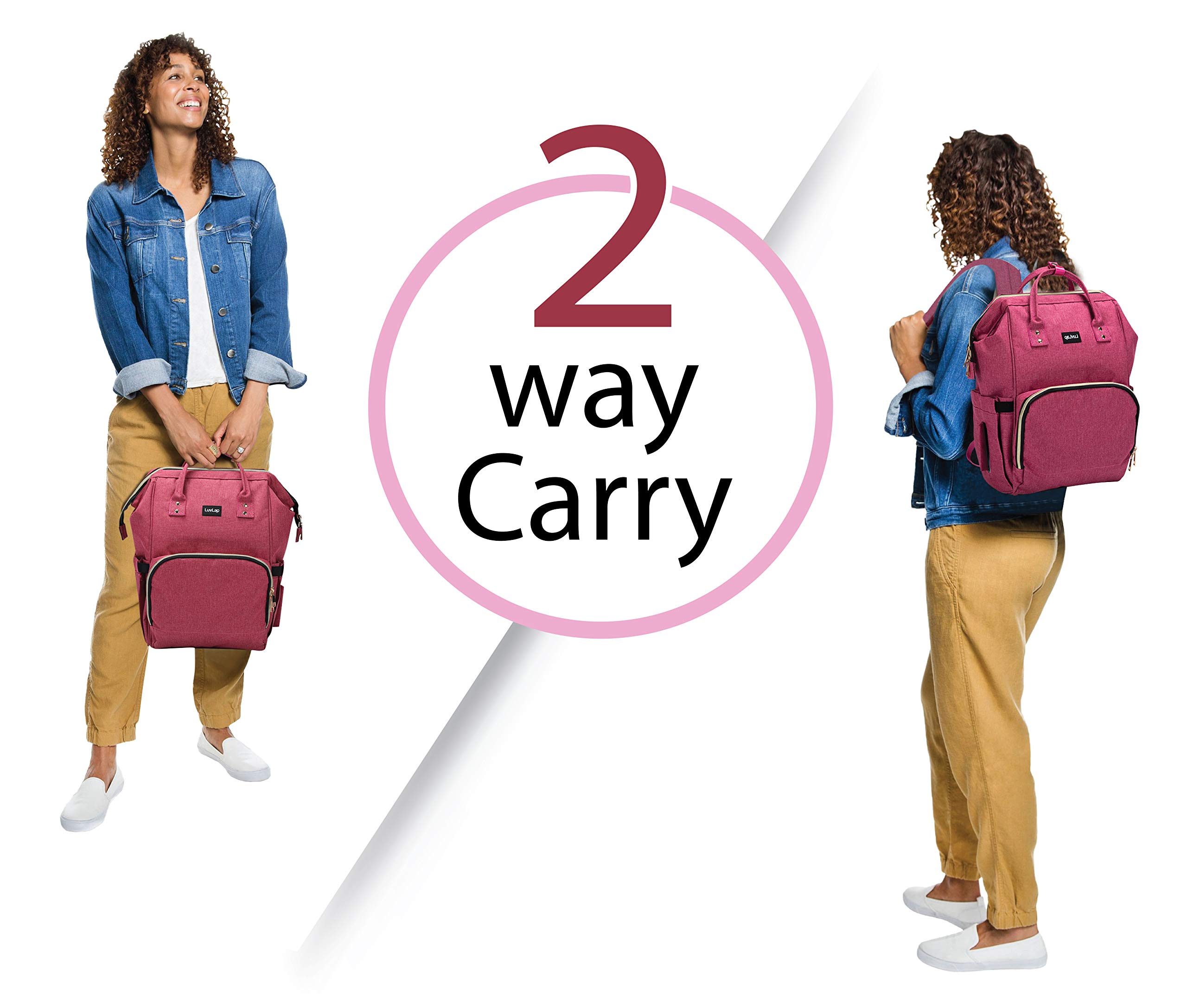 LuvLap Lily Travel Multifunktionale wasserdichte Wickeltasche Rucksack Cum Tote Bag