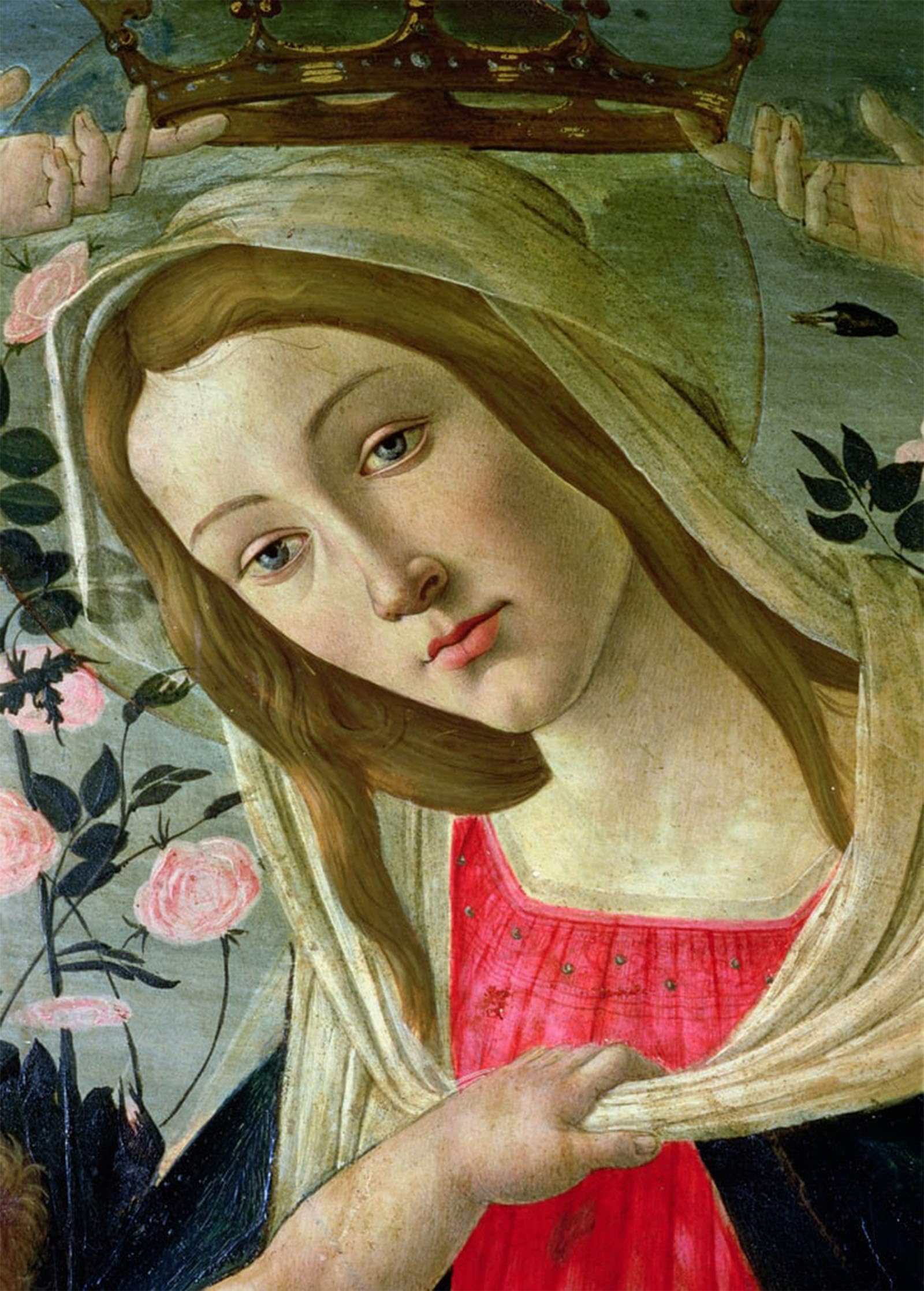 ARTXLXXBN Famous Art Print Poster Vintage Wall Art Lady and child crowned by Sandro Botticelli Canvas Art Poster for Home Decor 60x90cm