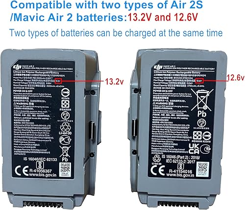Miniatura 2 de Hanatora Air 2S, Mavic Air 2 Cargador de pared y coche compatible con DJI Air 2S, batería Mavic Air, 5 en 1 concentrador de carga multiparalelo