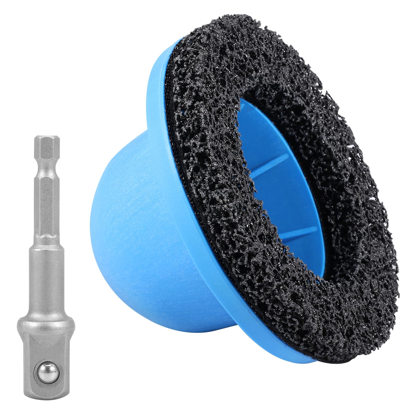 Ponceuse de moyeu de roue - Diamètre intérieur : 90 mm - Diamètre extérieur : 150 mm - Pour attelage de remorque - Avec entraînement 1/2" - Nettoyeur de moyeu de voiture pour changement de jante