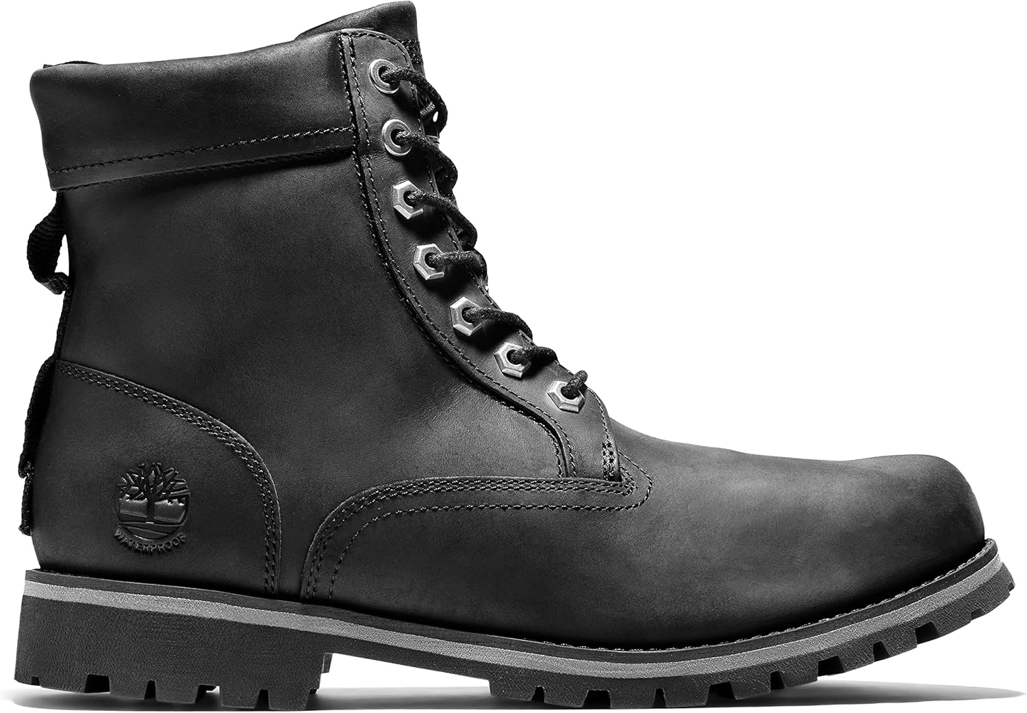 Timberland Men's Earthkeepers Rugged Boot 7.5 Black Full Grain