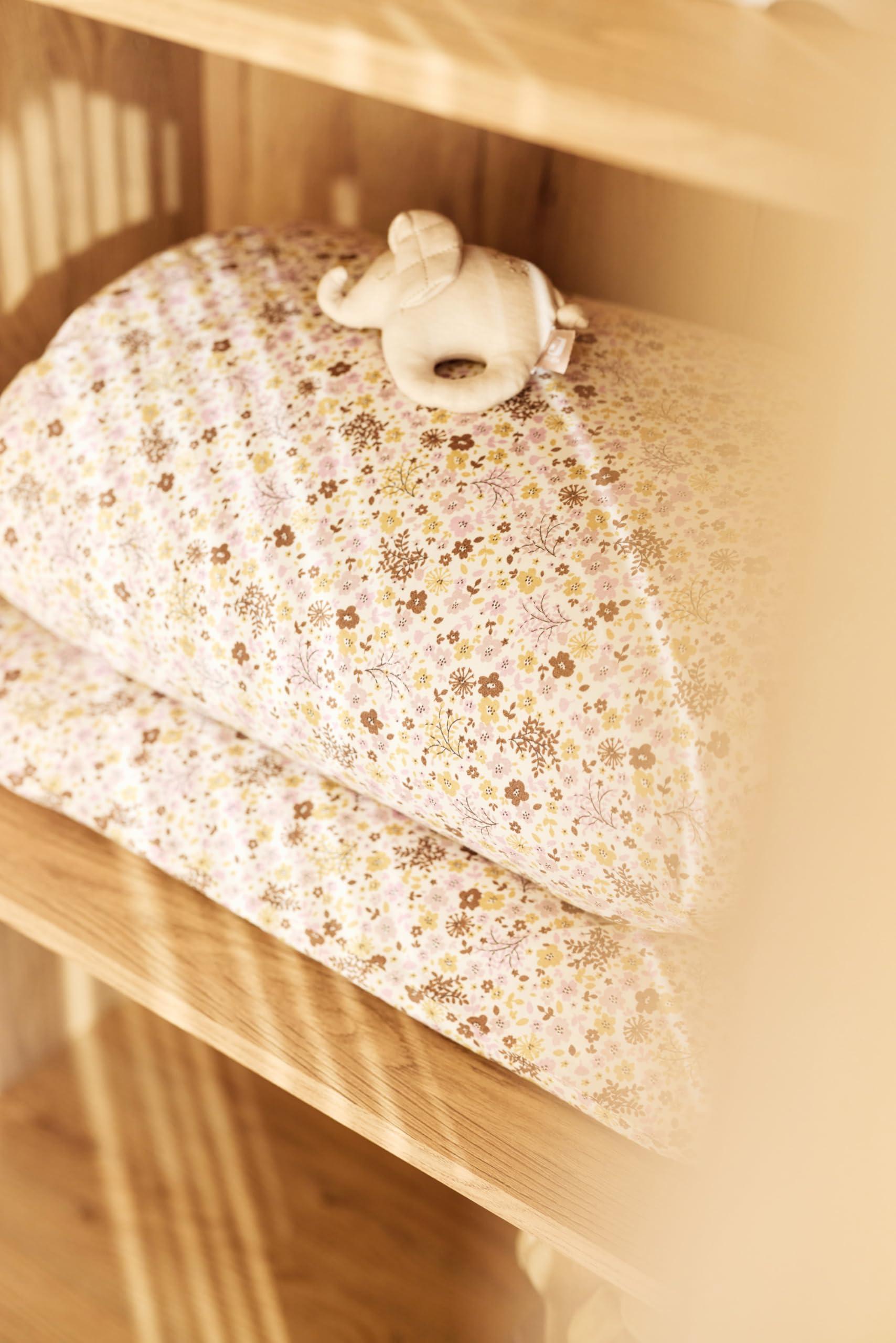 Jollein Juego de Cama Infantil - Flower Fairies - 100x140cm - 100% Algodón - Certificado Oeko-Tex - Juego de Cama para bebé con Funda de Almohada