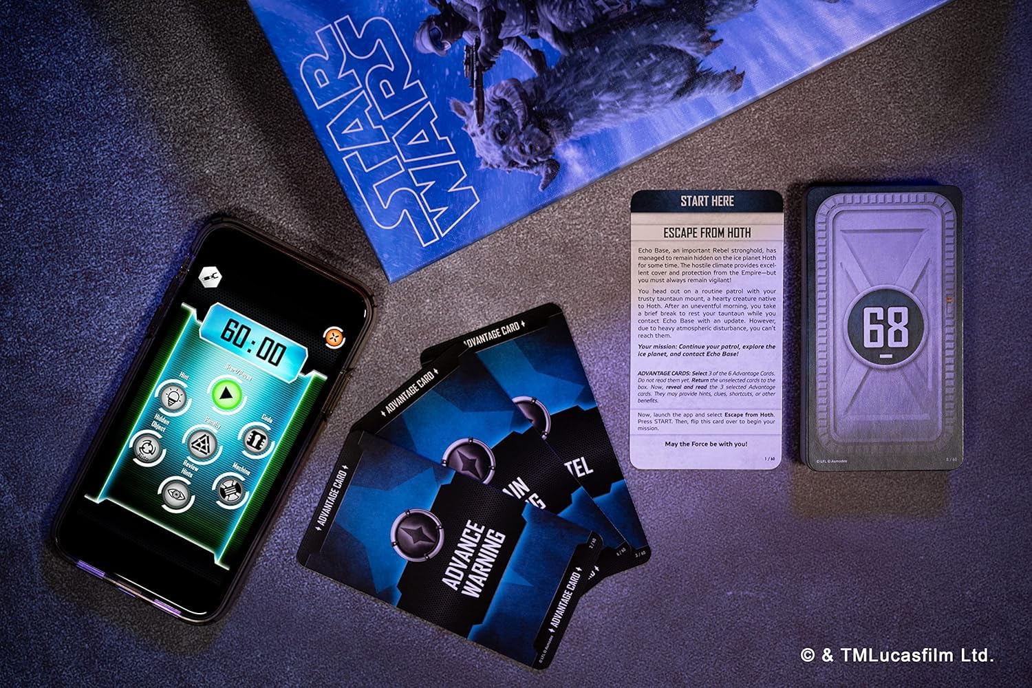 Space Cowboys Unlock! SCUNLSW01FR Star Wars Unbox Now, Gioco da tavolo, da 10 anni, da 1 a 6 giocatori, 60 minuti