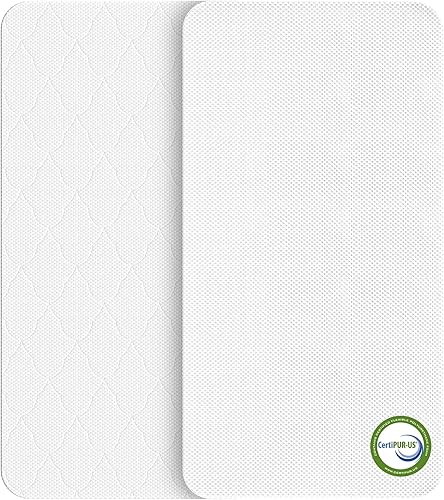Miniatura 23 de colchones Pack n Play de 38x26: Almohadilla de colchón Pack n Play de espuma viscoelástica con gel de doble cara de 1.5 pulgadas de grosor que se