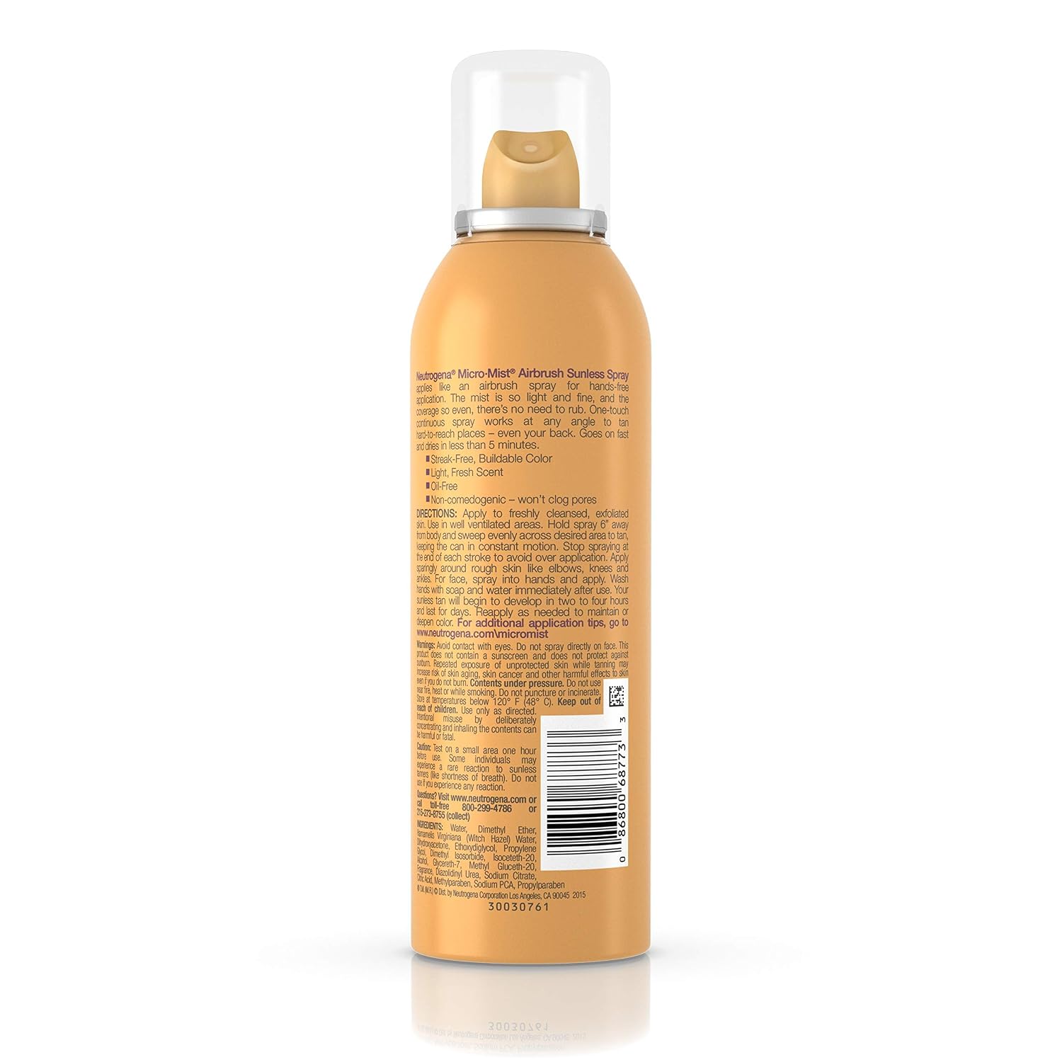 Neutrogena MicroMist Tanning Sunless Spray, Deep, 5.3 Ounce