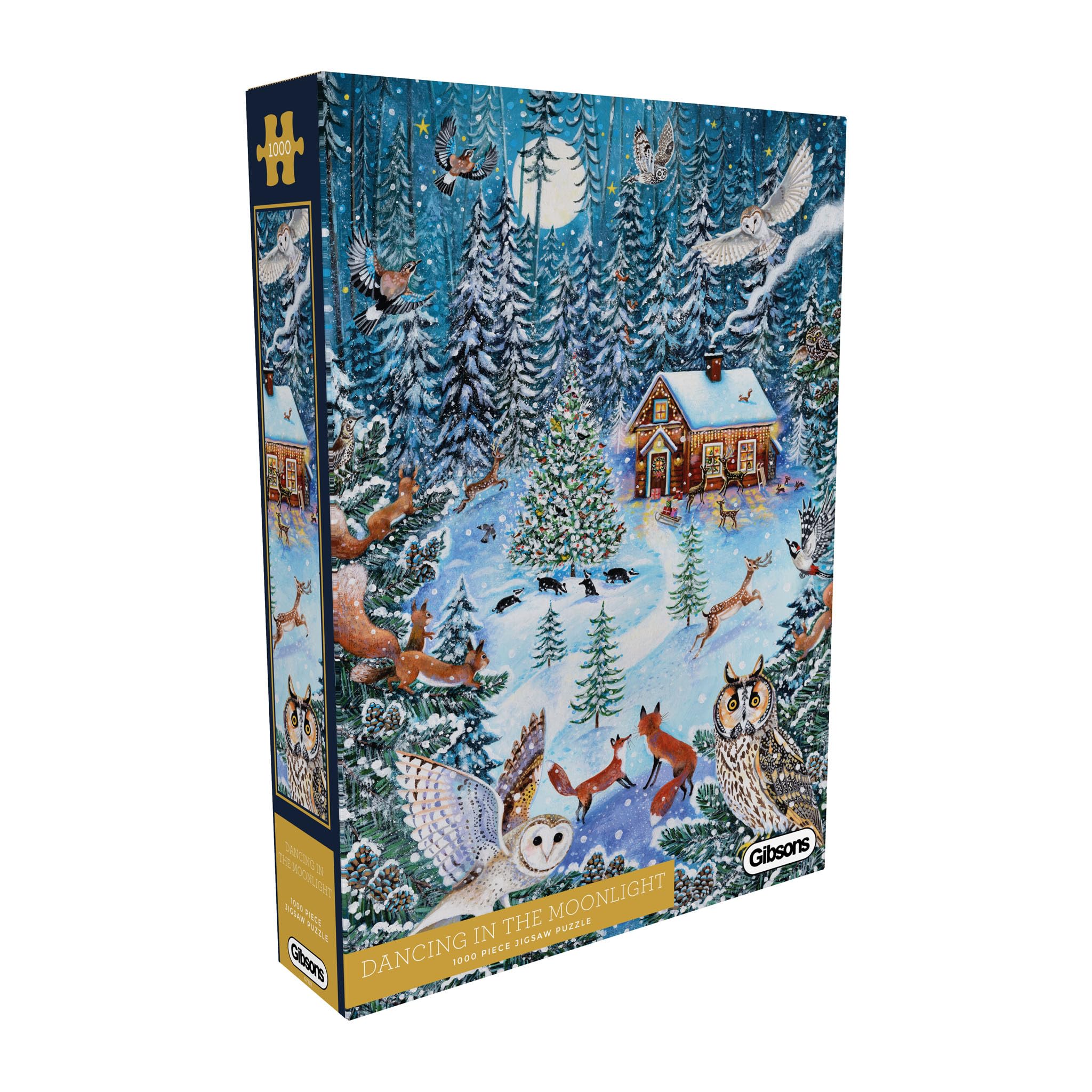 Gibsons Dancing in the Moonlight 1000 Piece Jigsaw Puzzle for Adults & Teens - Premium Sustainable Puzzle Made in the UK/EU