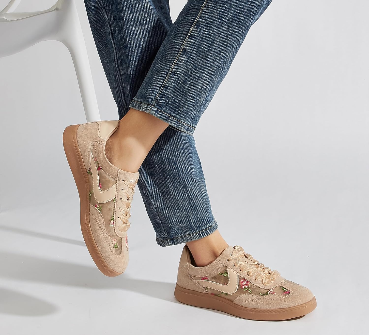 LUCKY STEP Women's Retro Fashion Sneakers Classic Casual Walking Shoes Non Slip Comfort Skate Shoes - Image 7