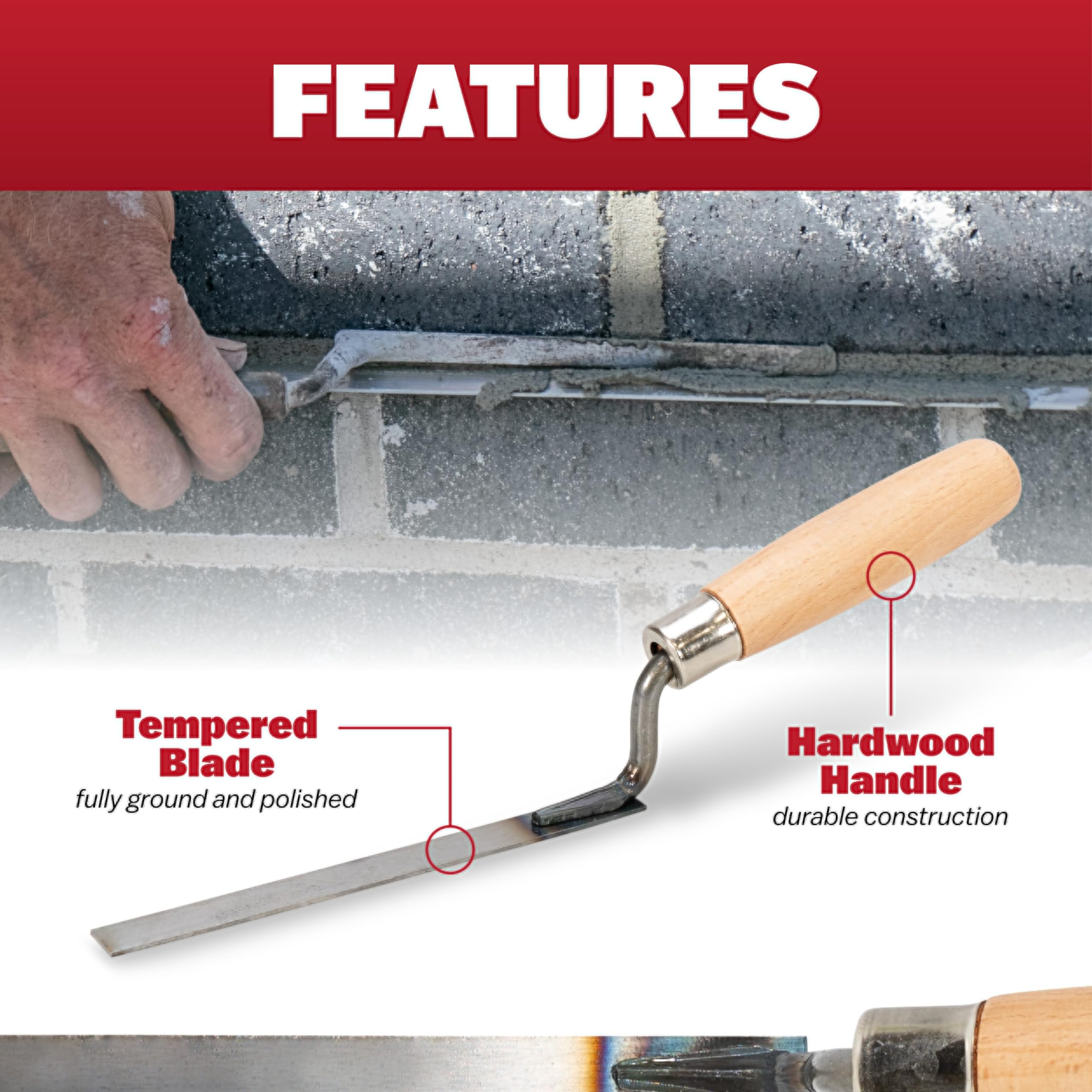 MARSHALLTOWN QLT Tuck Pointer - Masonry Tool -2