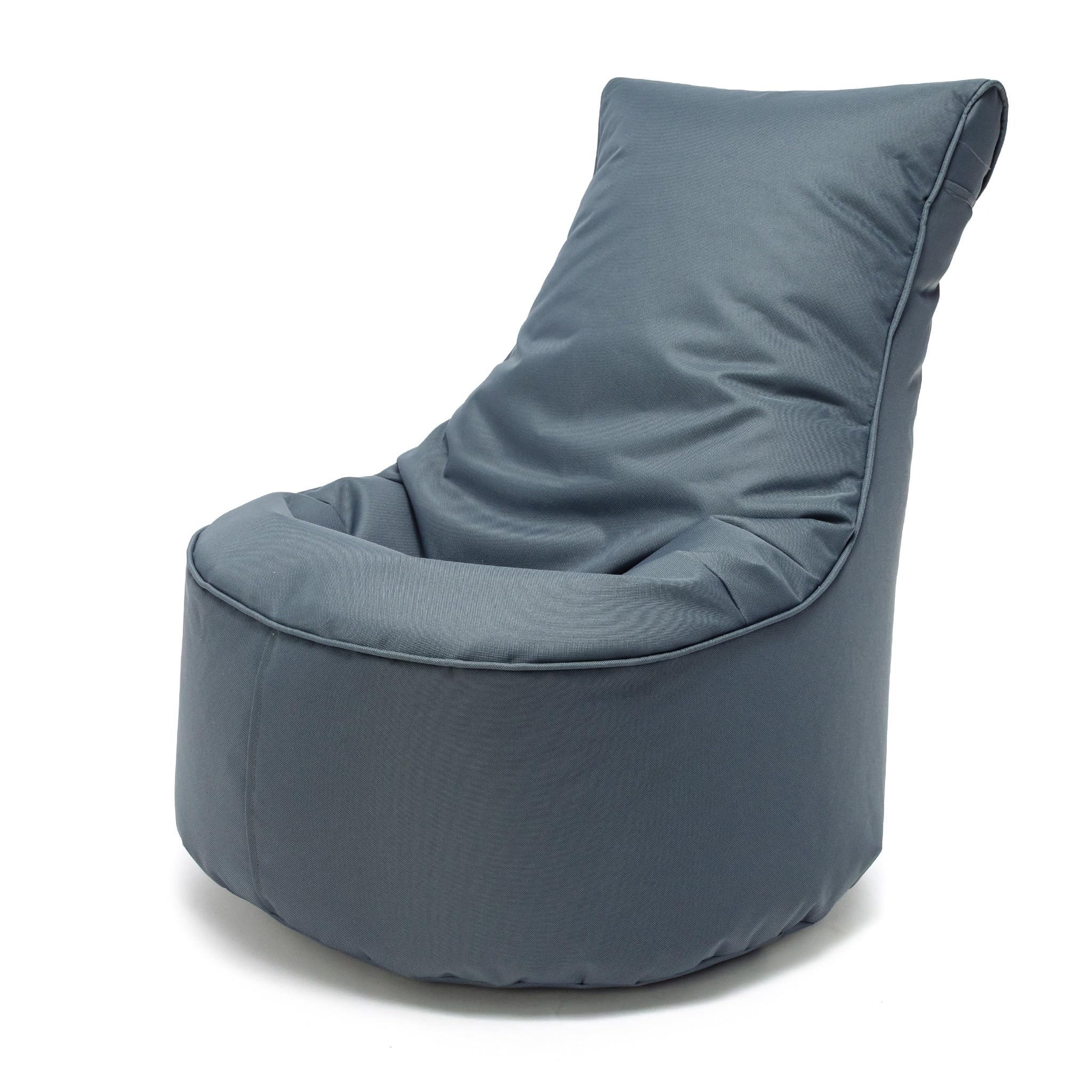 Ecopuf Seat S - Puf con respaldo alto - Dimensiones: 65 x 75 cm - Tejido de poliéster completo
