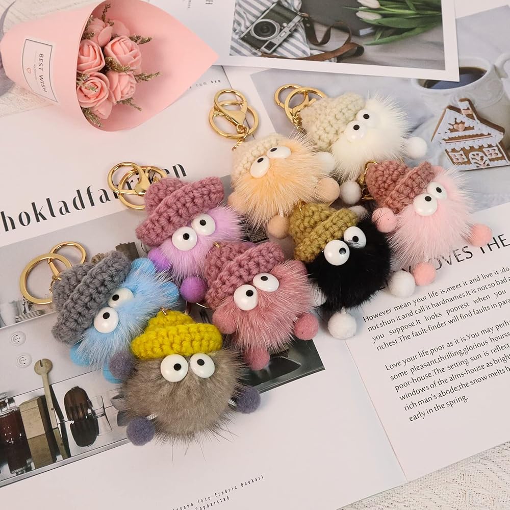 Amazon.co.jp: ZYLLGLOW かわいいぬいぐるみキーホルダー 女性用