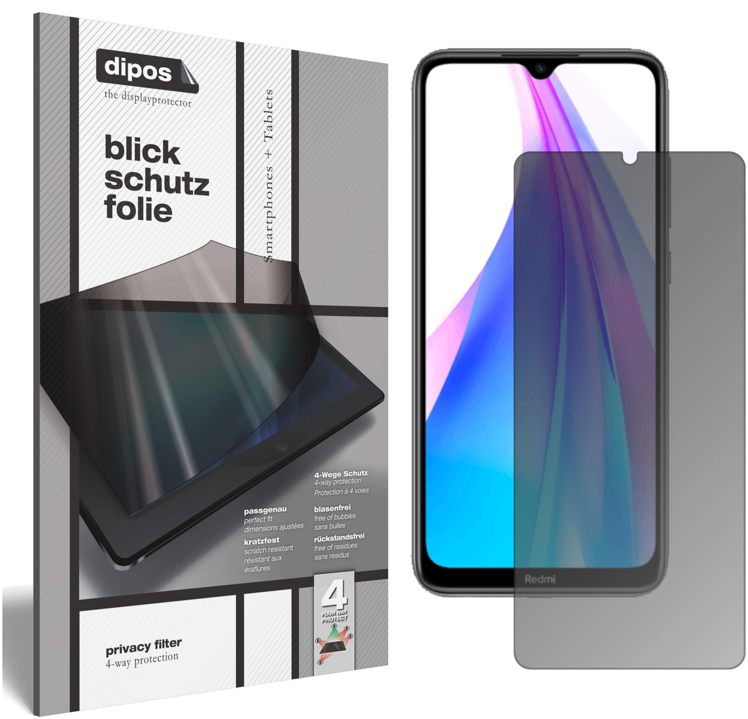 dipos I Pellicola Protettiva Compatibile con Xiaomi Redmi