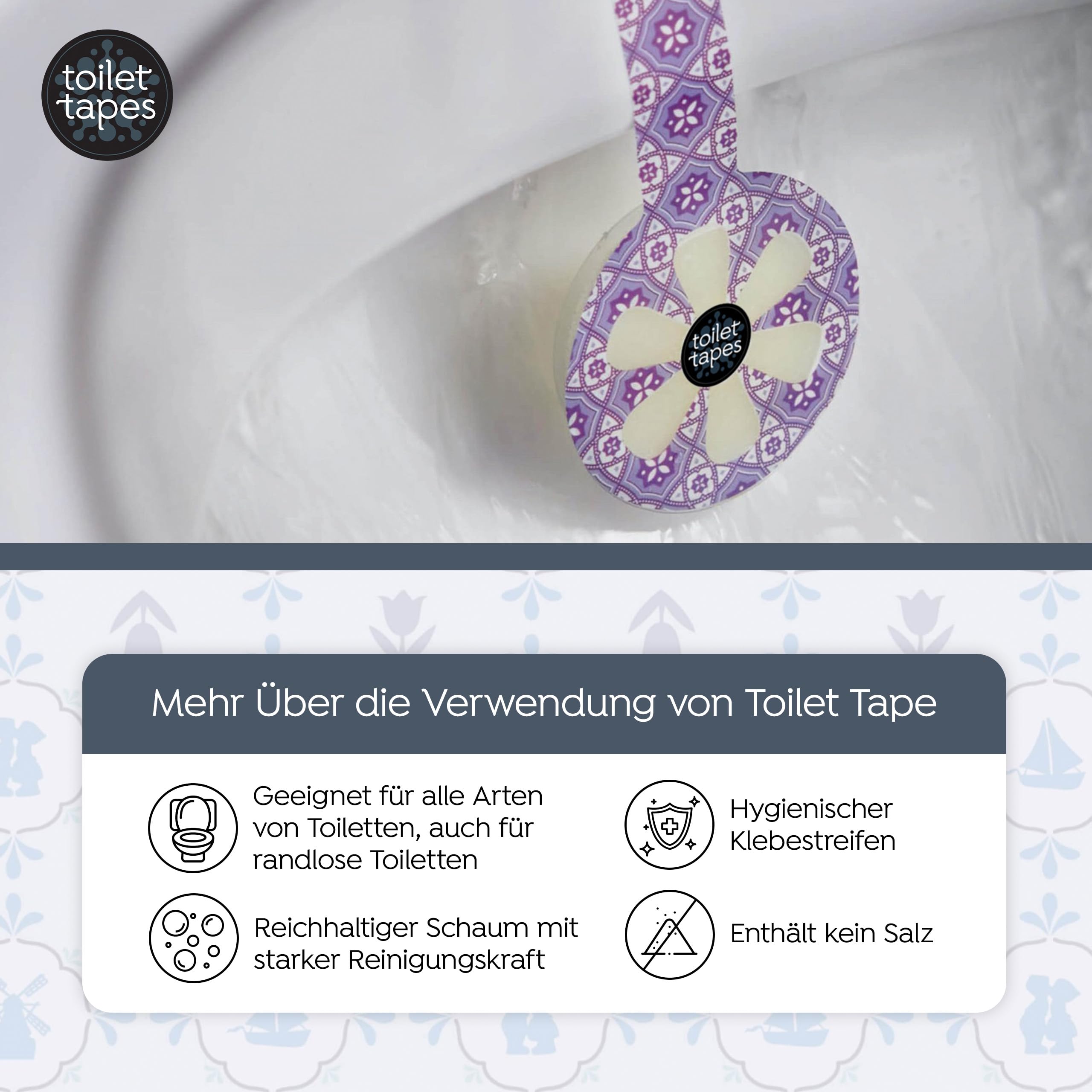 toilet tapes ECO WC-Stein Toilet Block Floral Fest, 2 St dauerhaft günstig online kaufen