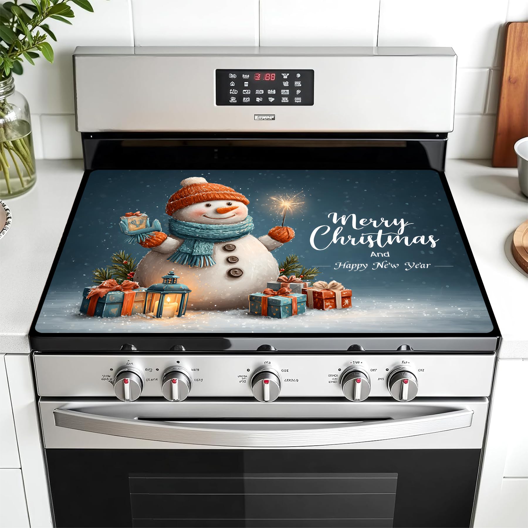 Stove Top Cover for Electric Stove, Glass Cooktop Mat, 28 x 20 Inch