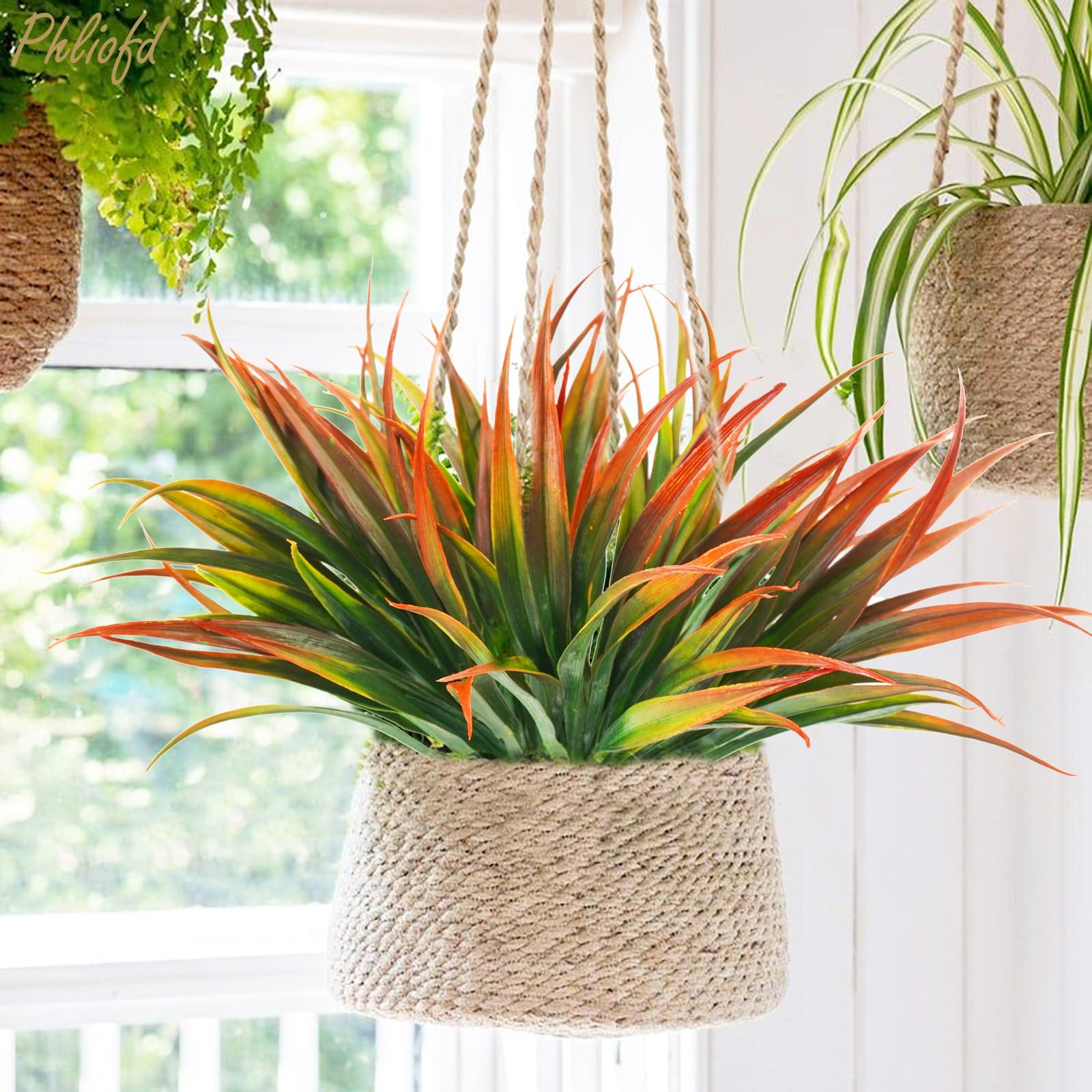 50 Stück Künstliche Rote Gräser – UV-beständig, Je 44,5 Cm Hoch, Für Garten, Terrasse, Deko