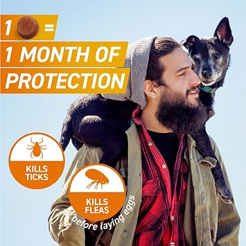 FRONTPRO Chewable Tablets Flea & Tick Treatment for Dogs (2–4kg) 3 Pack