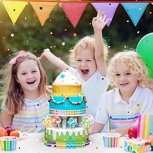 Miniatura 7 de FromJenn,WithLove Tablas para pasteles de 12 pulgadas, paquete de 8 círculos de cartón delgados, fuertes y ligeros con agujero central, a prueba de