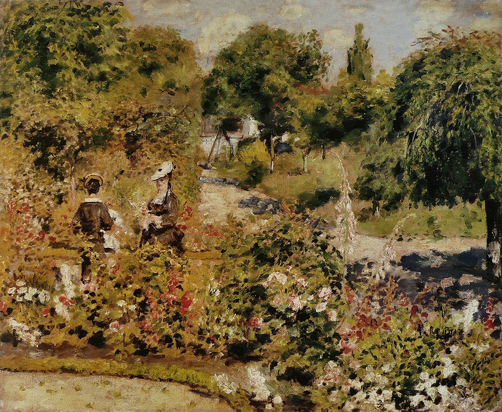 Toile Renoir Jardin Fontenay Extra Large Affiche Impressionnisme