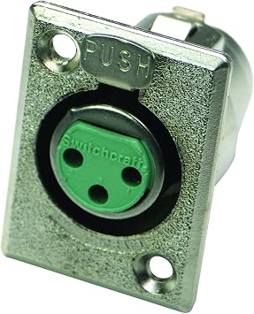 Switchcraft D3F D Series 3 PIN XLR Female-Silver pins/Nickel Finish