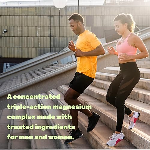 Miniatura 4 de Complejo triple de magnesio de 500 mg, 240 cápsulas  Glicinato de magnesio con citrato y óxido  Suplementos minerales con formas elementales de