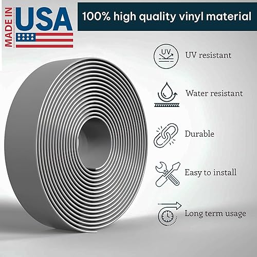 Miniatura 8 de Correa de silla de vinilo de 20 pies de largo y 2 pulgadas de ancho. Acabado mate para reparación y reemplazo. Para patio, exterior, césped, jardín,