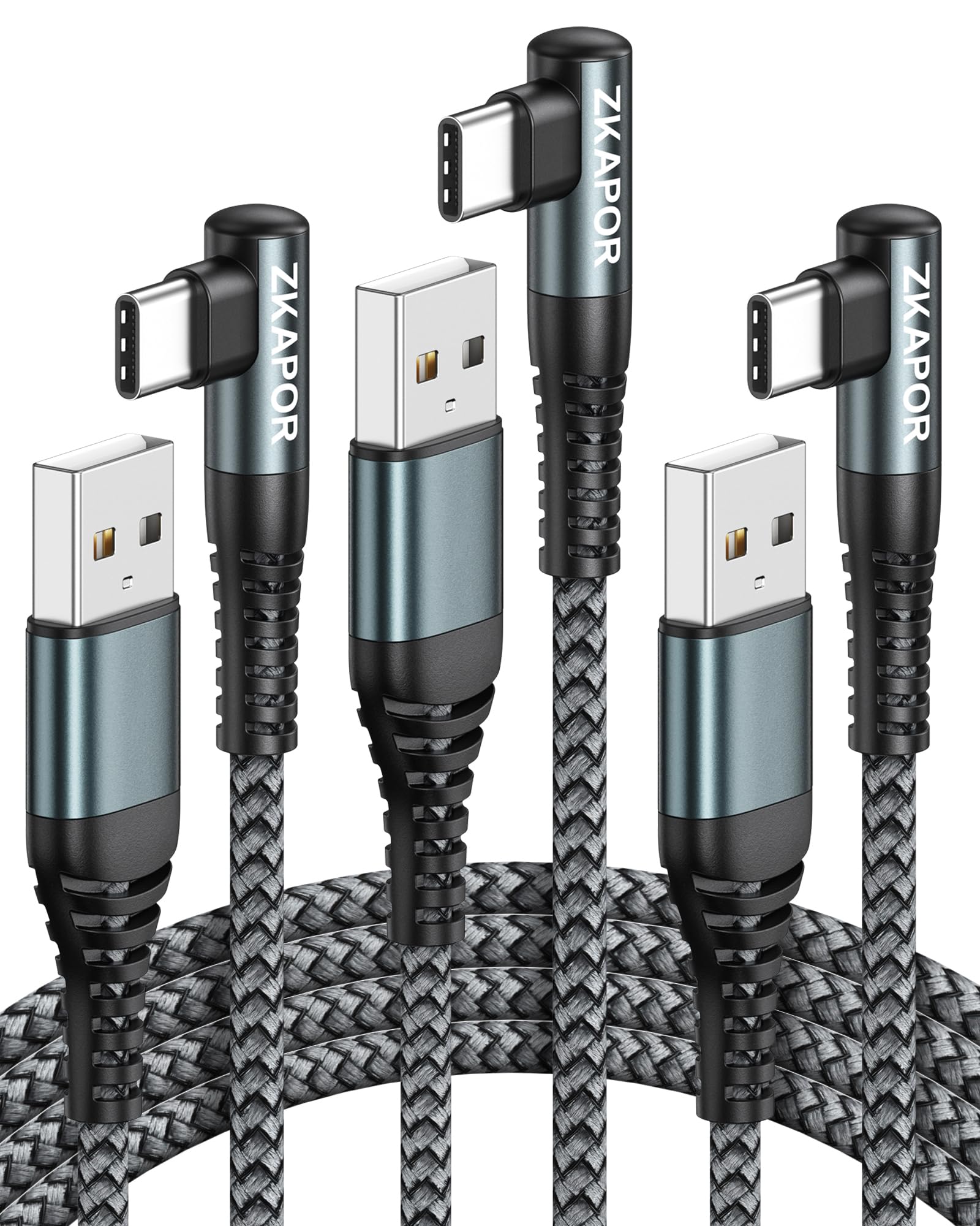Amazon.co.jp: ZKAPOR USB Type C ケーブル L字【3本セット 0.3M
