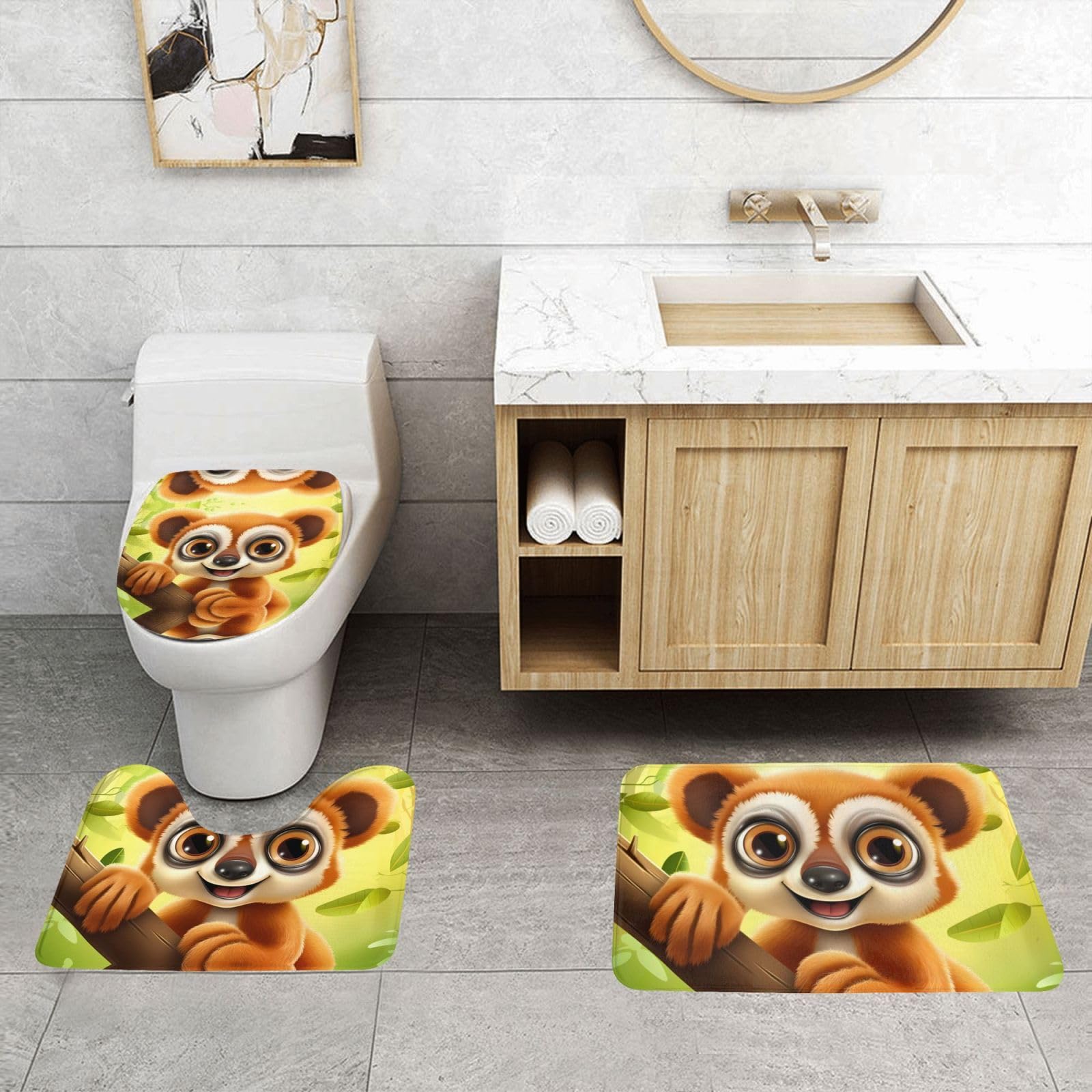 Alfombrillas de baño PHAYAH antideslizantes para evitar caídas en el aseo