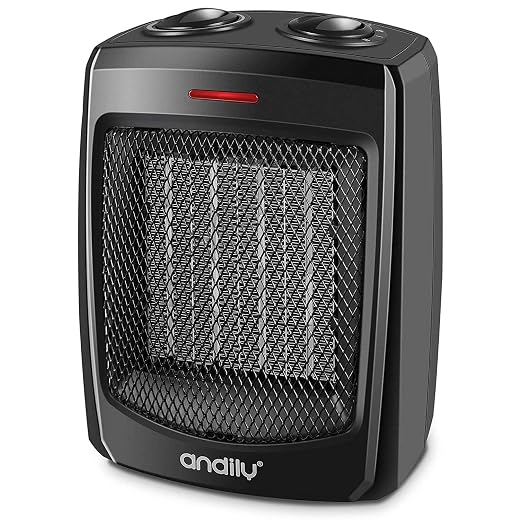 andily Electric Space Fan Heater with 4 settings