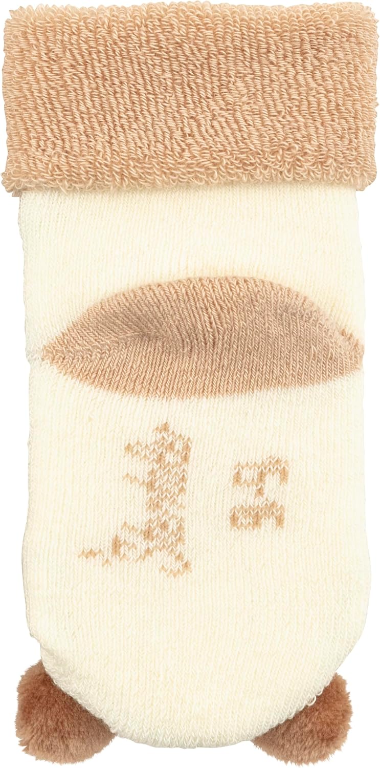 Sterntaler Bear Rattle Socks, Natur, 16 Unisex-Adult, Natur, 16