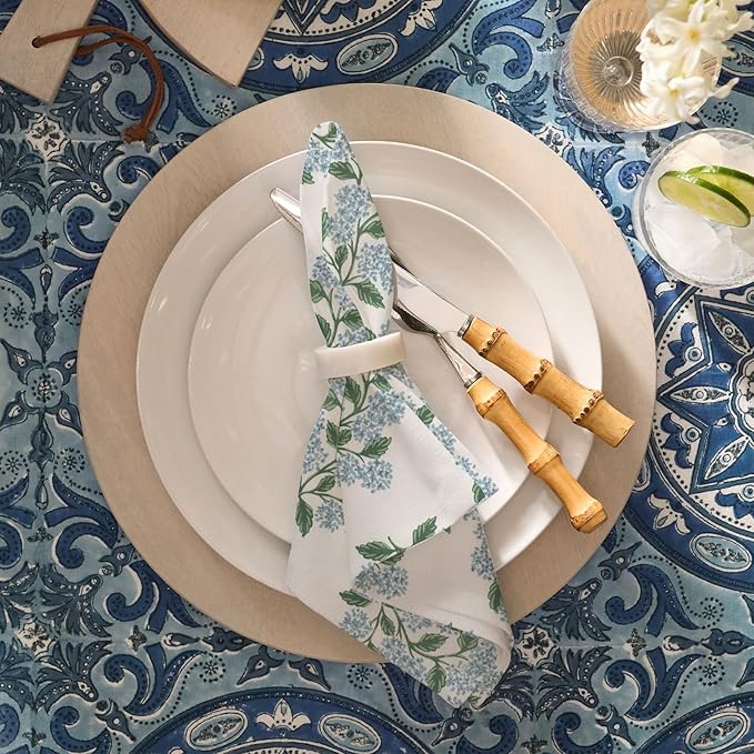 Servilletas de tela MUGINYU Hydrangea 12 piezas miniatura 2