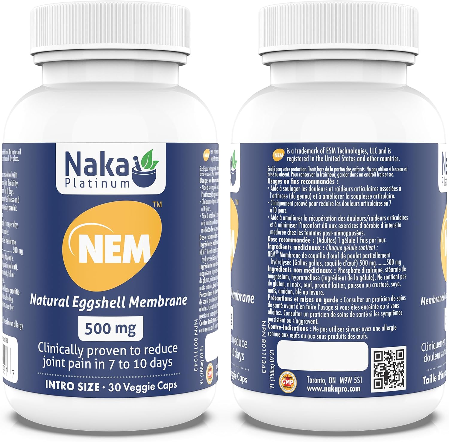 Naka Platinum NEM partially hydrolysed chicken eggshell membrane 500 mg per capsule. Clinically proven to reduce joint pain 30 Veggie Caps Naka Platinum NEM partially hydrolysed chicken eggshell membrane 500 mg per capsule. Clinically proven to reduce joint pain 30 Veggie Caps