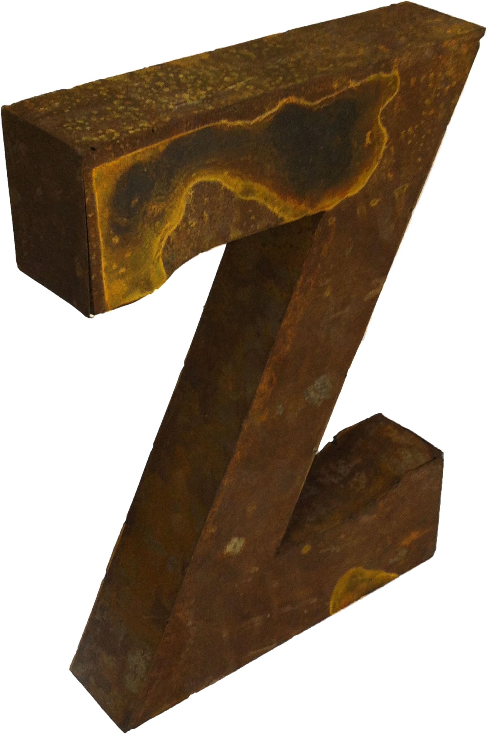 Lucca Decor R-Z18 Recycled Rustic Tin Letter Z
