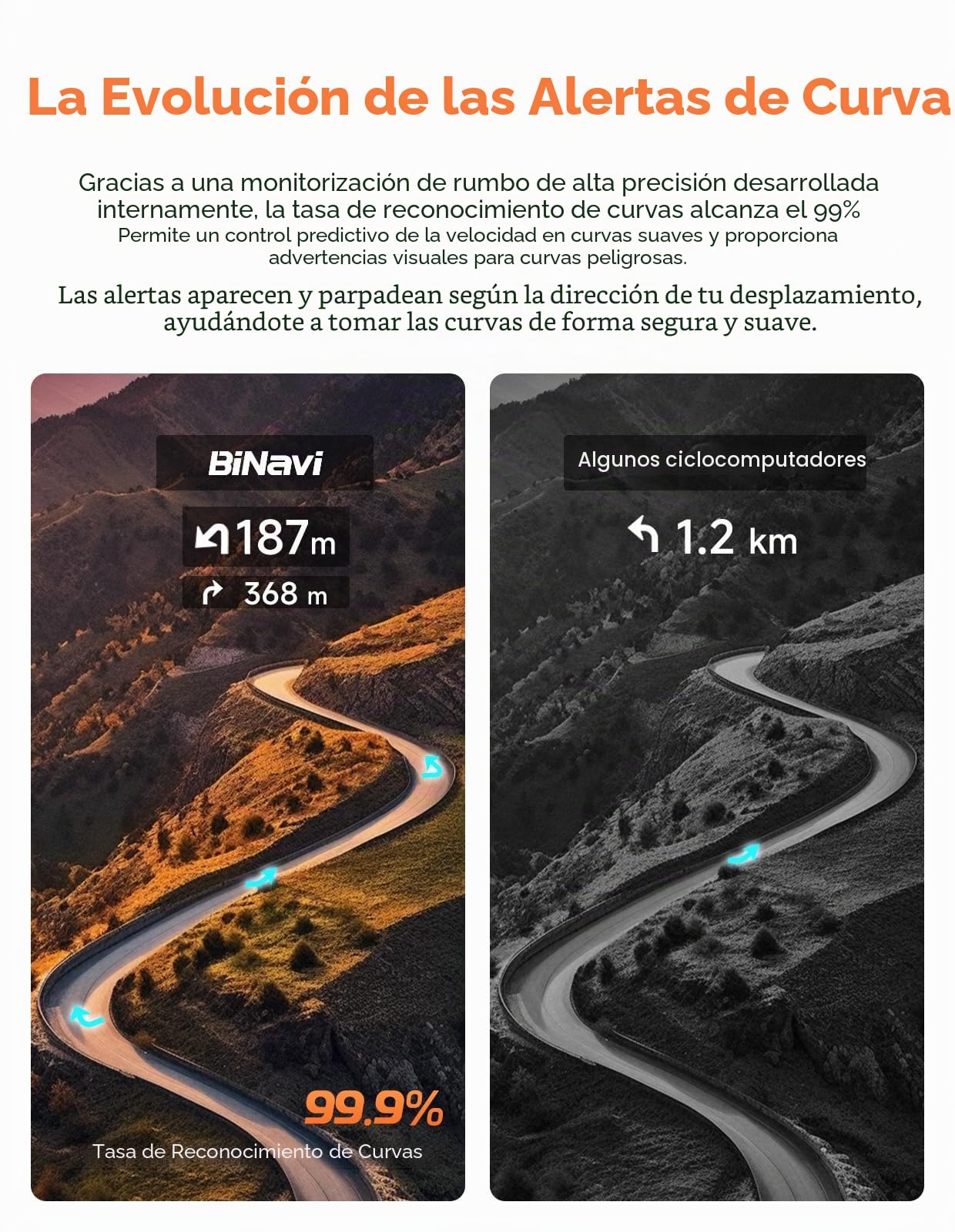 iGPSPORT BiNavi Ciclocomputador Bicicleta GPS, Análisis Entrenamiento Función Recorrido Continuo Detección de Movimiento 3,5" Pantalla Táctil Control, iClimb Pro, 35H