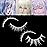 outopen White False Eyelashes Halloween White Eye lashes Extension Tools Anime Cosplay Makeup Natural Looking Masquerade Party Eyelashes (A05-White Manga Lashes 4 Pairs(Upper&Bottom))