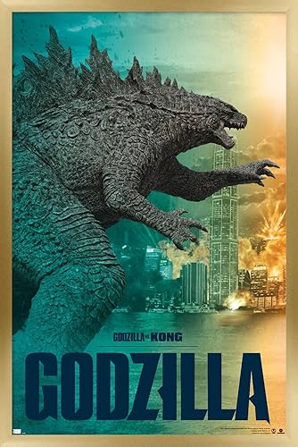 Vista 81 de Trends International Godzilla vs Kong - Póster de pared Godzilla, 34 pulgadas de largo x 22.4 W, versión premium sin marco