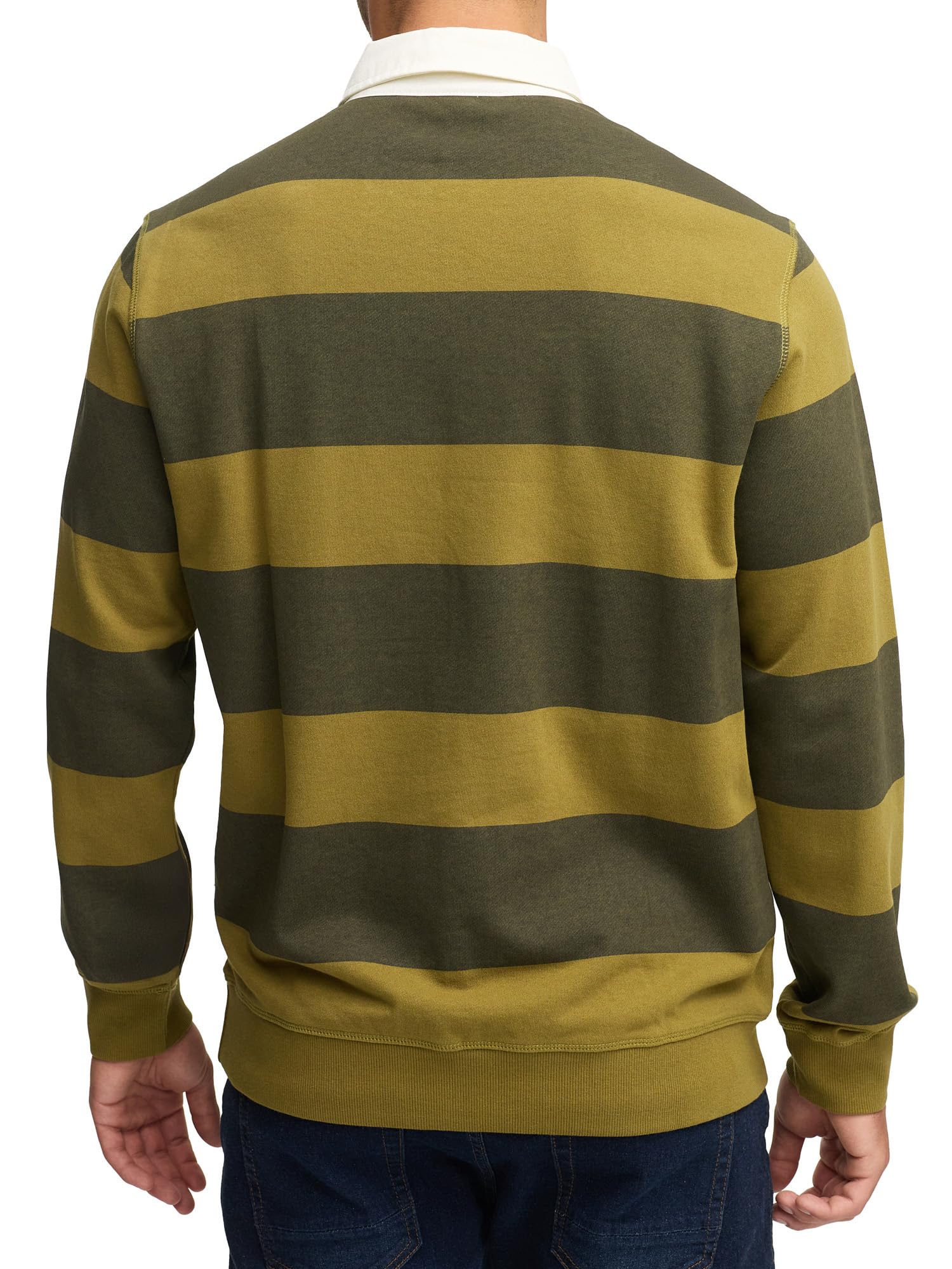 Indicode Herren INDinaro gestreiftes Langarmshirt aus 100% Baumwolle | Klassisches Streifenshirt für Alltag und Freizeit, Baumwollshirt, Longsleeve, Freizeitshirt, Langarmoberteil für Männer
