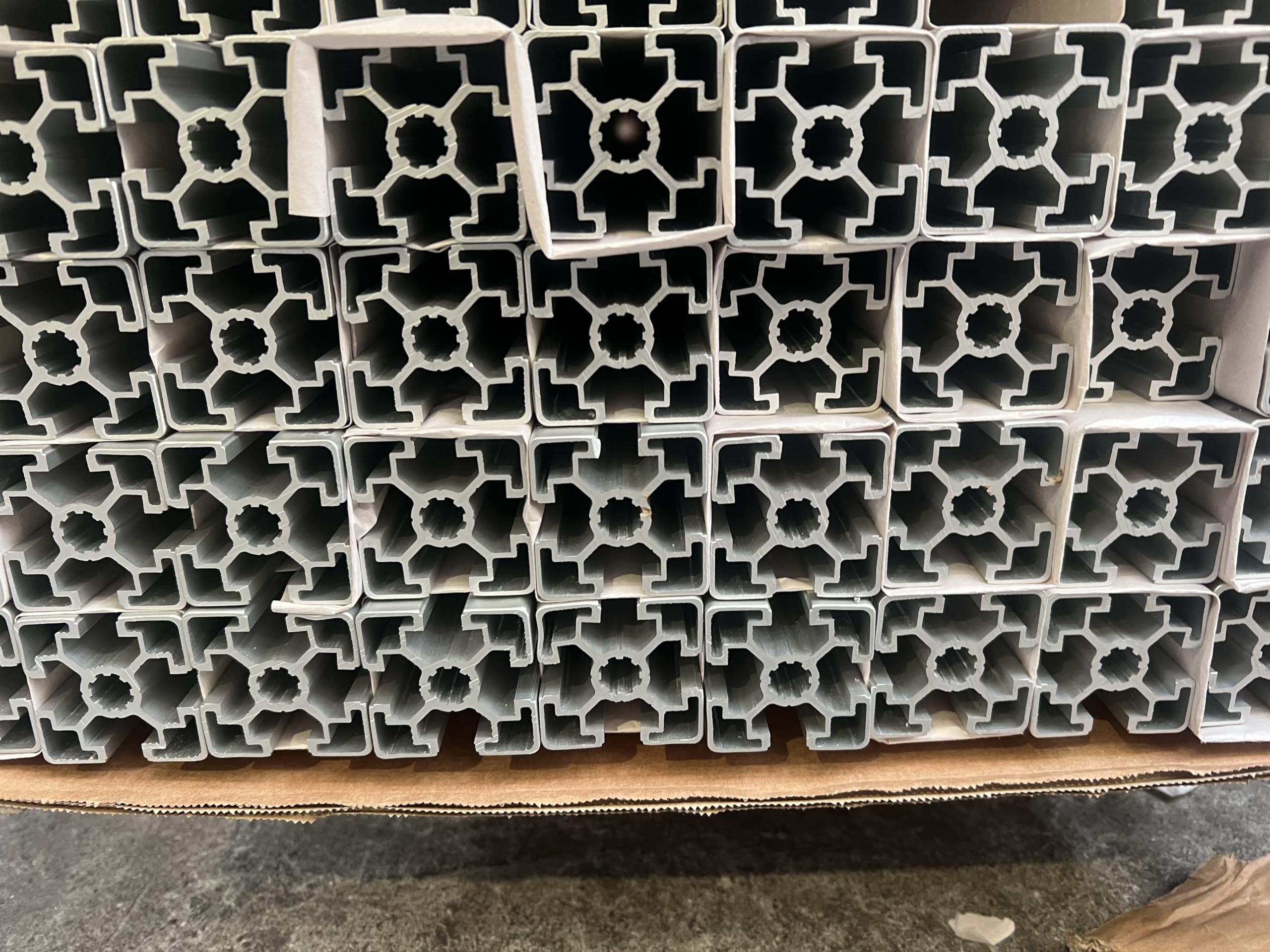 Aluprofil 45x45 mm | Nut 10 | 10 Stück mit 2 Meter = 20 Meter | eloxiert E6/EV1 | B-Typ | Aluminium Profil | Nutenprofil | Aluprofil | Alu Profil | Ultraleicht | Montagesystem |