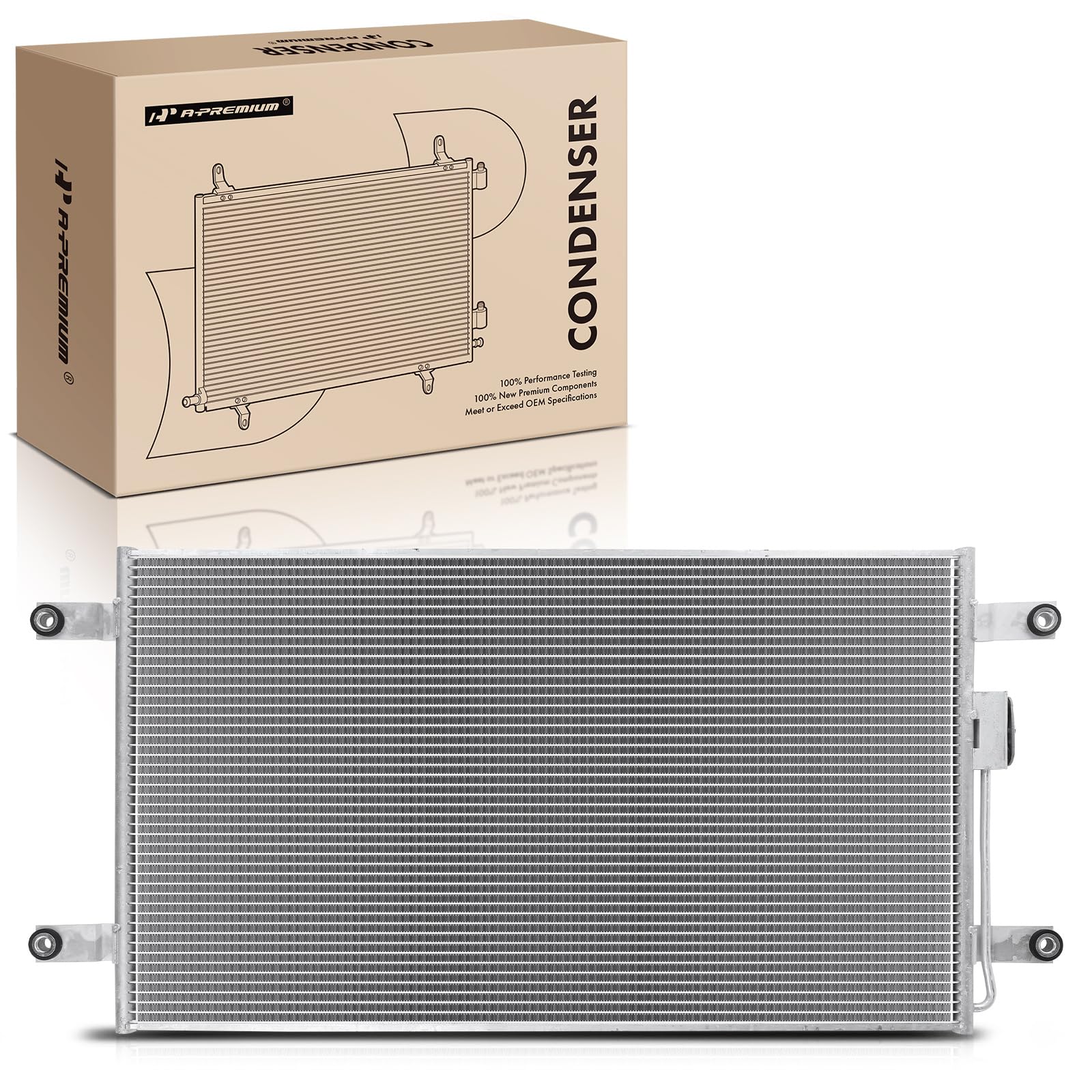 A-Premium Air Conditioning A/C Condenser Compatible with Freightliner 108SD 2012-2013, 114SD 2012-2013, M2 100 2002-2002, M2 106 2002-2002, Replace# 79106, A2266841000