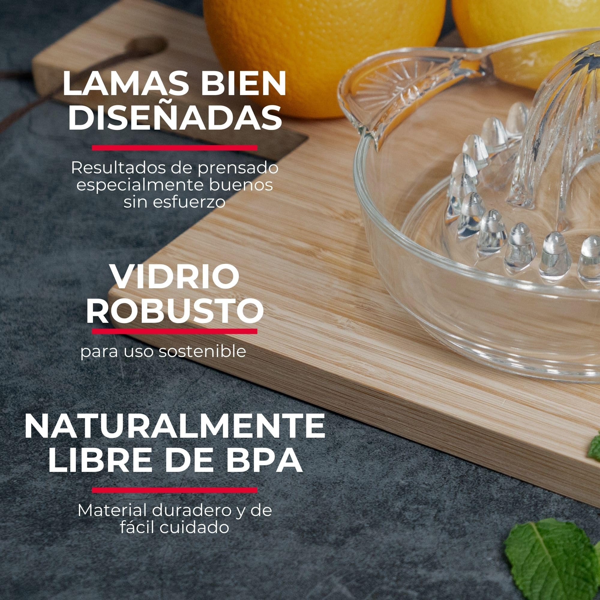 Westmark Exprimidor de cítricos 250 ml cristal transparente