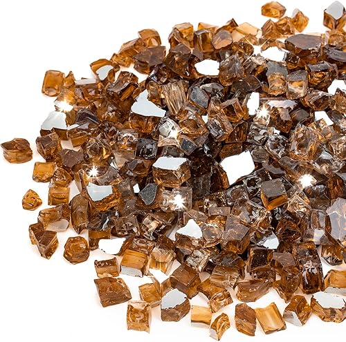 Miniatura 91 de Stanbroil - Cristal para fuego de chimenea, lugar para fogatas. Cobre reflectante