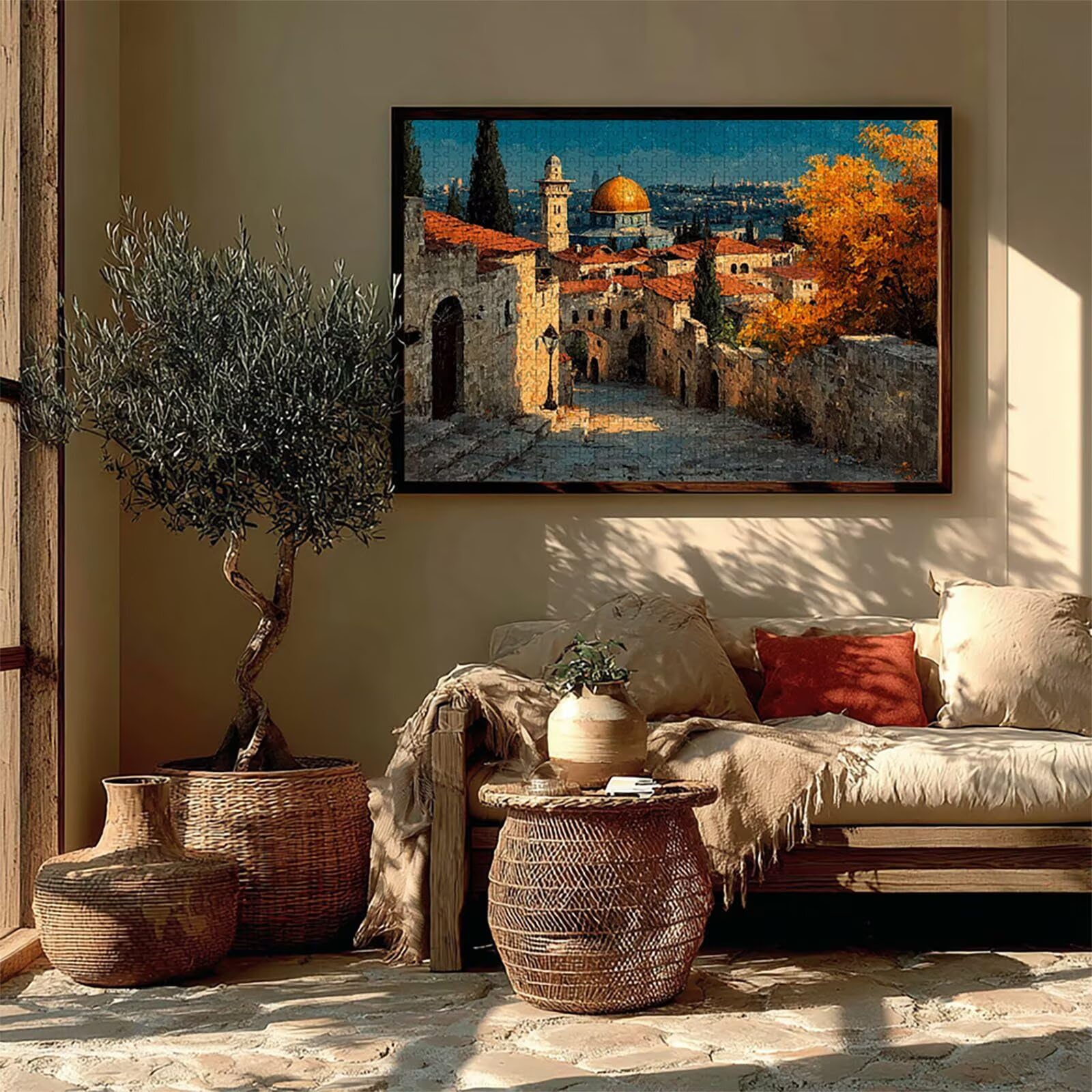 Vue De La Rue Puzzle 2000 pièces Adultes, Puzzle Bois 99x70cm, Adultes Jeu éducatif Défi énigme avec Une Boîte d'emballage Exquise, Jeu Relaxant Détente Collection, Cadeau Fille, (Architecture) 5-7648