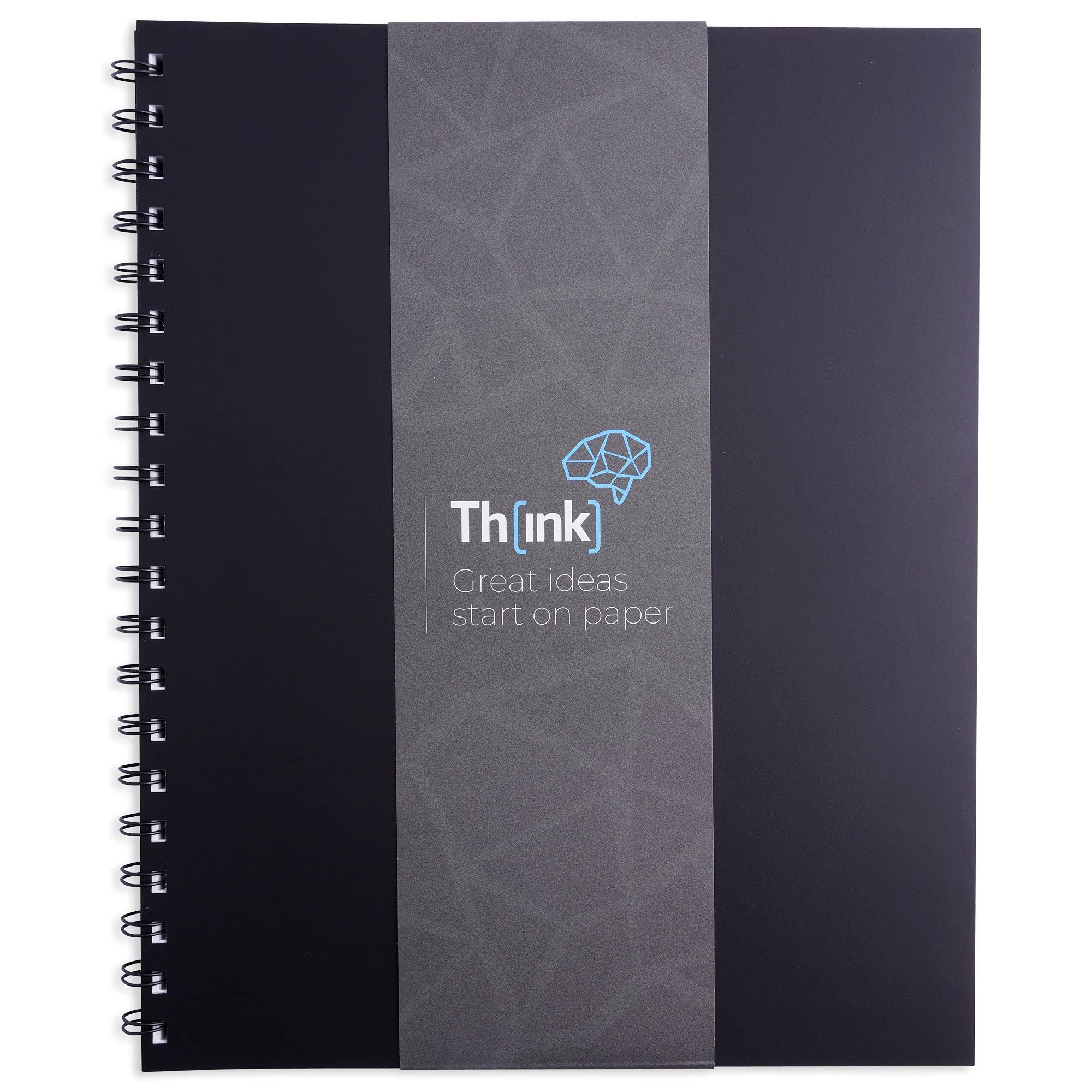 Large Dot Grid Notebook 8.5 x 11, Spiral Dotted Bullet Grid Journal, Premium Paper for Layout Design, Drawing or Writing