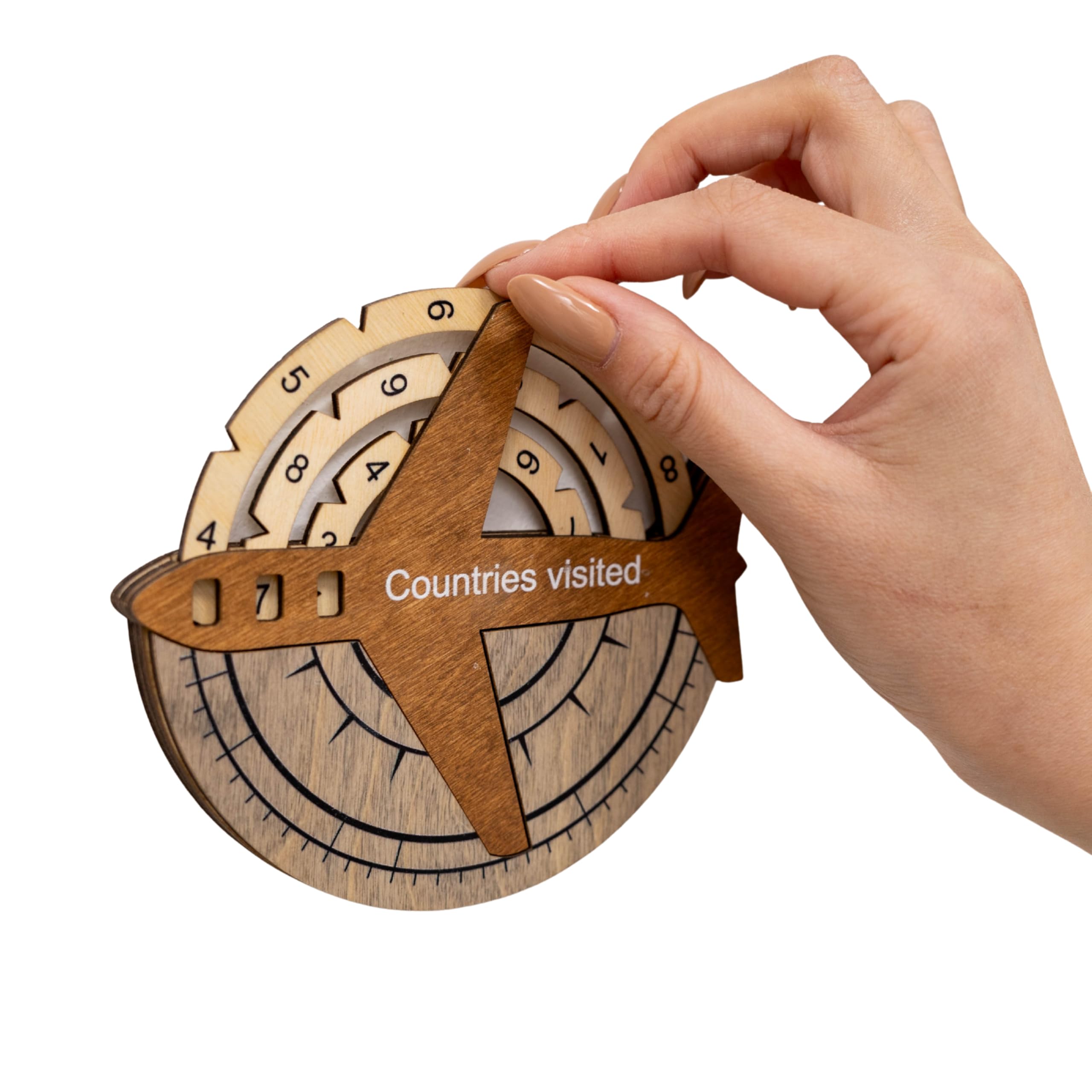 Enjoy The Wood 3D Wooden World Map Wall Art (Travel Tracker, Pins)